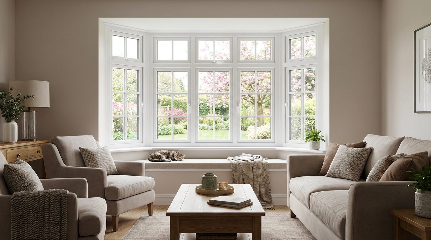 New bay window installed in a Teesside living room